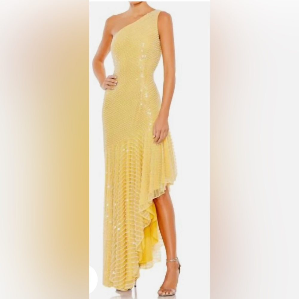 Mac Duggal One Shoulder Dress